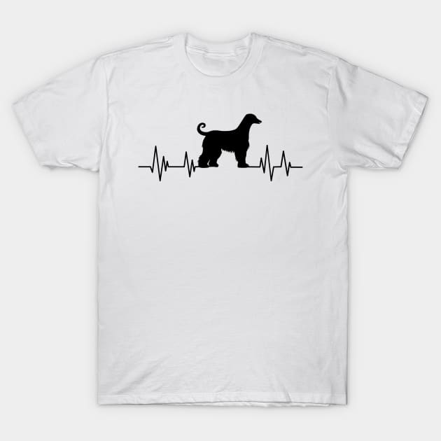 greyhound dog Heartbeat dog Heartbeat greyhound dog Silhouette T-Shirt by mezy